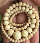 Antique Natural Angel skin Coral bead graduated Necklace  broken for repair — photo 6