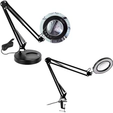 Magnifying Glass with Light 5X Magnifying Lamp 4.3" Lens 5 Color Modes
