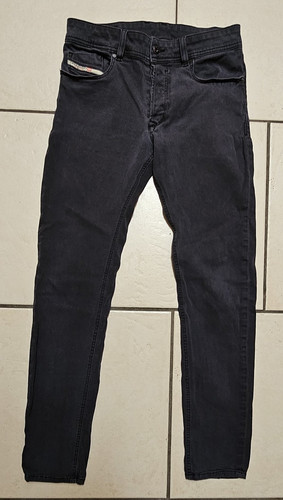 Diesel Industry Jeans Faded Black Denim Slim Straight 30×30.5 Button Fly