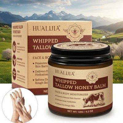 Crema de Sebo de Res Cuidado de la Piel de Sebo de Res Mieles Naturales 100% Org