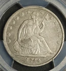 1844 PCGS VF-35 Liberty Seated Half Dollar