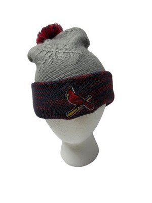 St Louis Cardinals Beanie Hat Powerade Schnucks Grey Red