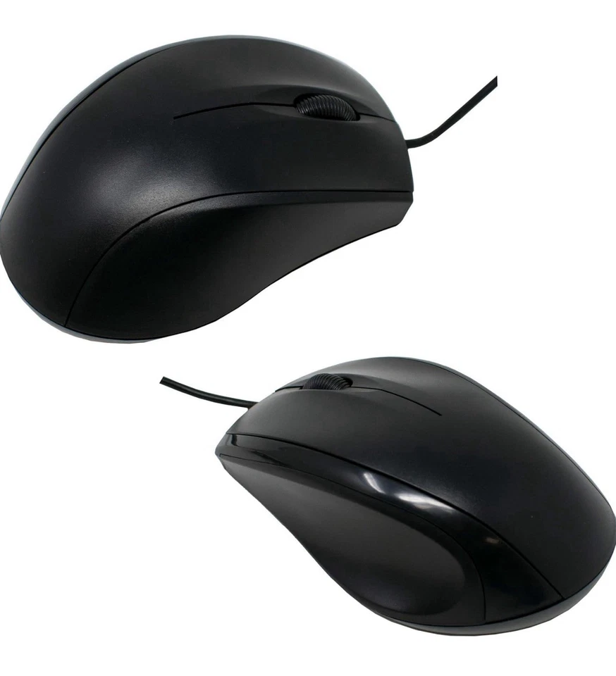 I-CHOOSE LIMITED Black Wired USB PS2 Mouse Combo for PC Computer Laptop 3-Button - Image 3 of 4