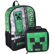 Minecraft Boys 17 Laptop Backpack 2-Piece Set...