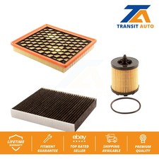 Air Cabin Engine Cartridge Oil Filters (3 Total) Kit For Buick LaCrosse Malibu