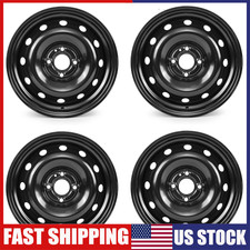 New 4pcs 15inch Black Steel Replacement Wheel Rim For Toyota Yaris 2006-2012