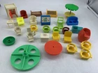Vintage Fisher Price Little People Furniture & Accessories Lot