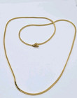 30 in Simple 1980's style Vintage Monet Necklace Gold Tone