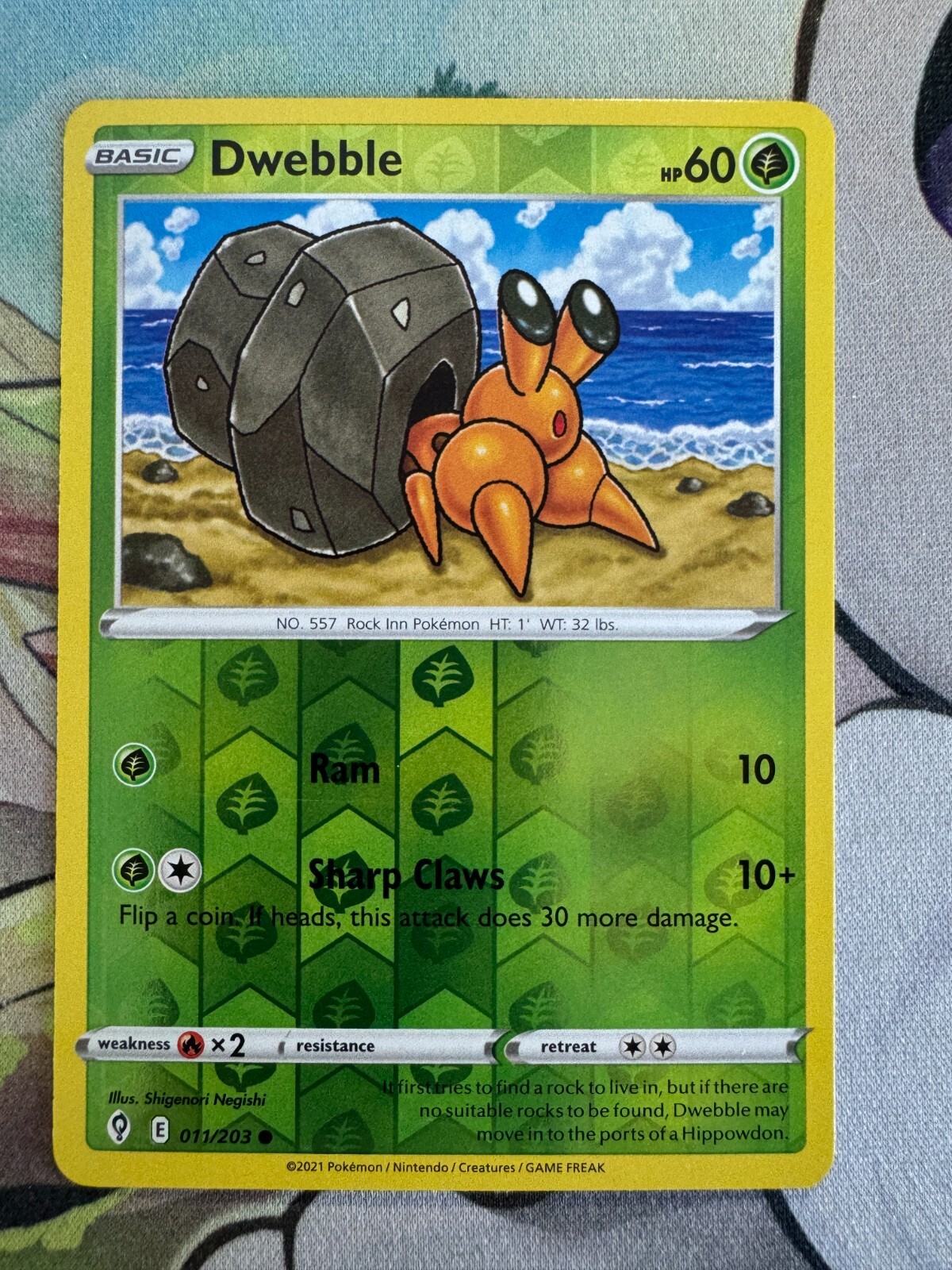 Dwebble Reverse Holo English Pokemon TCG BKBW232
