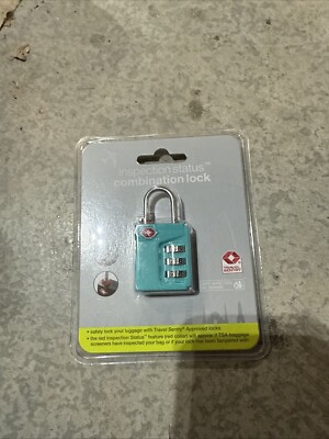 NEW TSA Approved Travel Sentry Combination Luggage Lock Inspection Status Featur