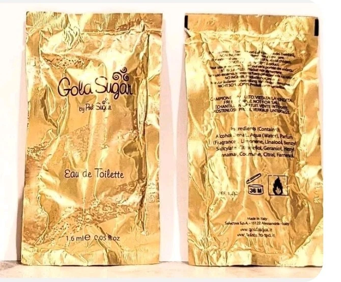 Aquolina GOLD SUGAR de Pink Sugar 0,05 oz CADA EAU frasco en aerosol LOTE DE 2 SELLADOS Foto 2 de 2