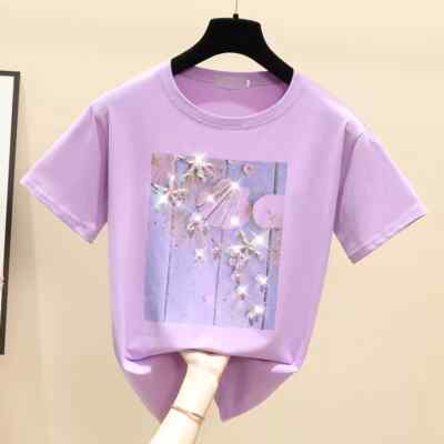 T-shirt e Top viola da donna | Online su