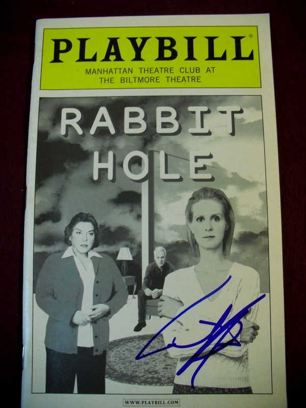 Rabbit Hole~Playbill~(EX)~Signed by Cynthia Nixon~March 2006~Biltmore Theater