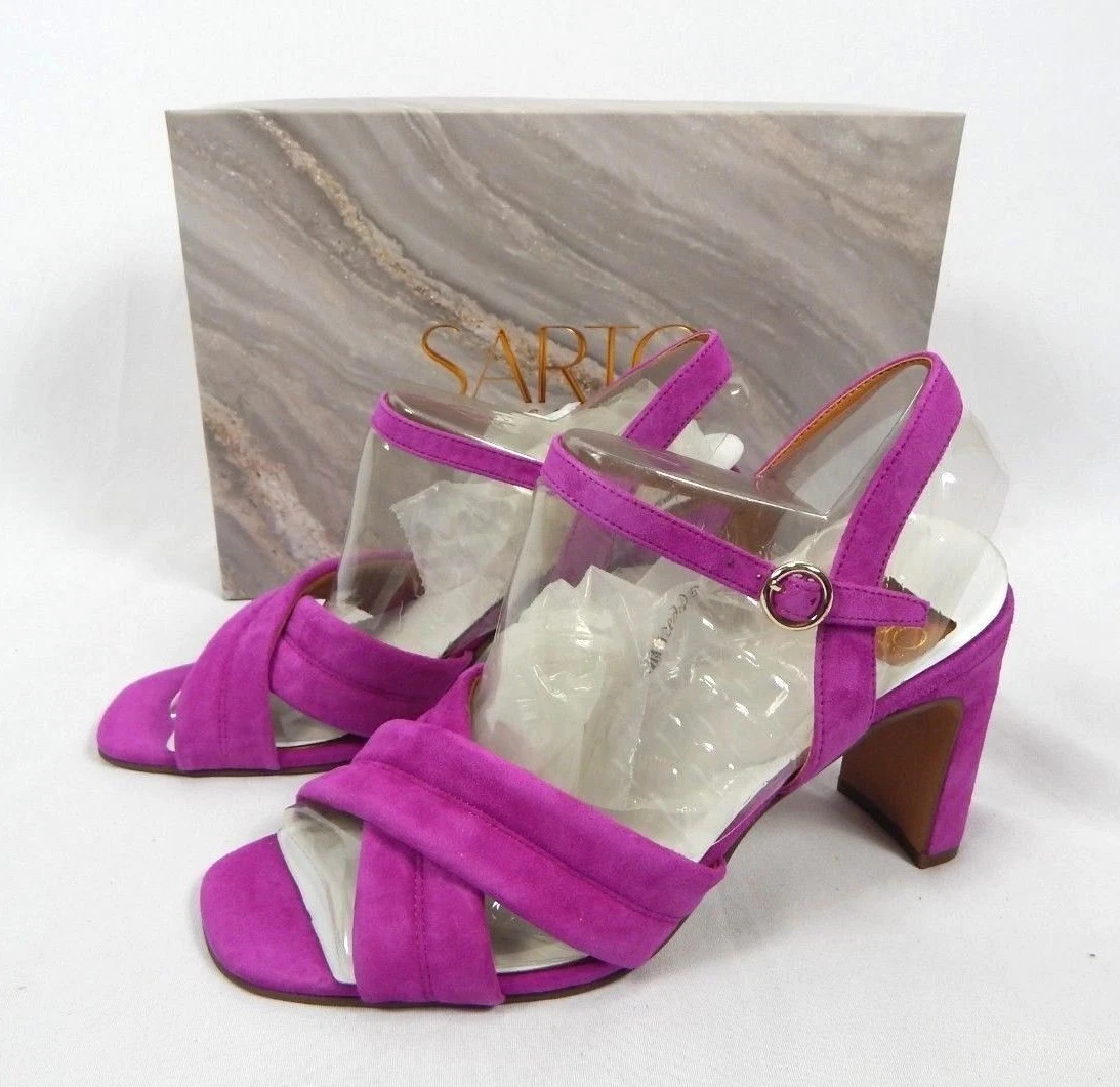 Women s Sarto by Franco Wild Violet Kristina Slingback High Heels Size 8 M