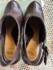 NURTURE BROWN TOOLED LEATHER "WILLOW" HIGH HEEL BOHO SLINGBACK CLOGS SZ 8 M — photo 4