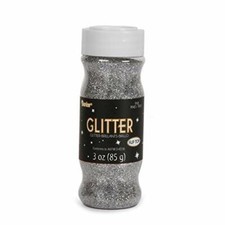Darice, 3 Ounce, Fine Glitter in a Jar, Silver