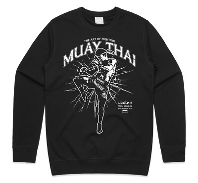 Muay Thai Art Of Fighting Pullover Sweatshirt Grafik Kickboxen Kampfsport