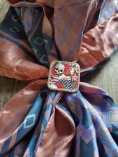 SLIDE Scarf Wild Rag Scarves Slide Western Cowgirl custom skulls American flag