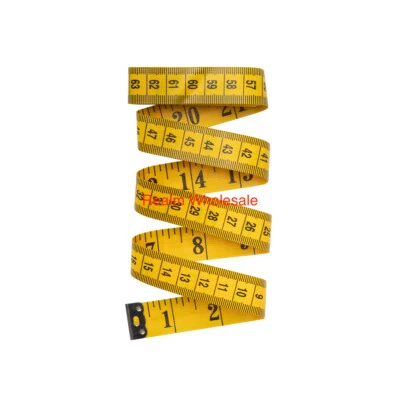 Tailor Tape Measure Body Measuring Ruler Sewing Cloth Soft Flat 60"/150cm Yellow