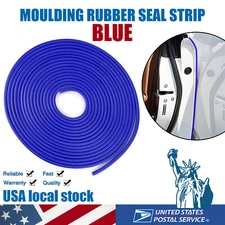 236" Blue U Shape Rubber Seal Car Door Edge Guard Molding Trim Protectors Strip
