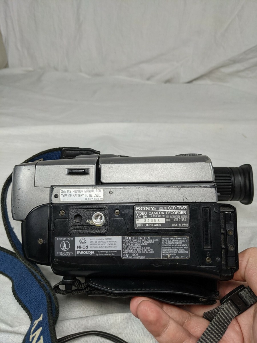 ぱなま Sony CCD-TRV21 8mm Camcorder Video Camera No Battery Untested | eBay