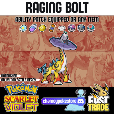   Raging Bolt  BATTLE READY OR UNTOUCHED   Pokémon Scarlet and Violet