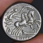 Two-Horse Chariot Denarius Ancient Roman Republic Silver Coin 115Bc Cipius Roma