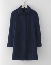 Boden Bridget Boucle Coat Navy Uk 6 Rrp £179  Ln122 Cc 01