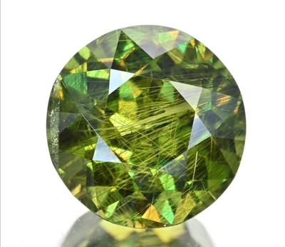 Rare Natural Demantoid Garnet , 5.40 Cts from Pakistan, Lotus Gemology Certified