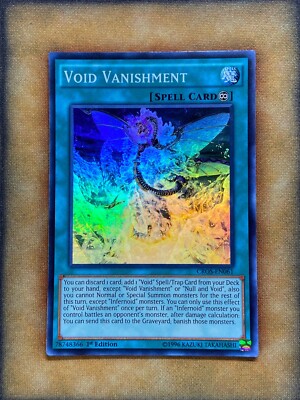 Yugioh Void Vanishment CROS-EN061 Super Rare 1st Ed NM