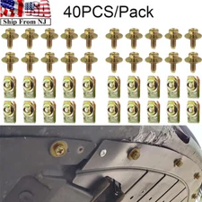 40x U-nut Clip Car Body Bolts M6 Engine Under Cover  Retainer Fastener Screw