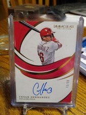 2019 Immaculate Collection Cesar Hernandez Autograph #S-CH  #D 79/99