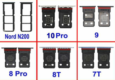 For OnePlus 10 Pro N200 N10 N100 8 8T 7T Replacement Single / Dual Sim Tray Slot