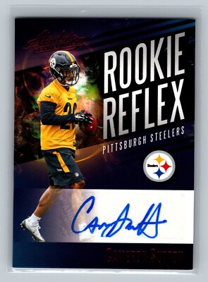 Cameron Sutton 2017 Panini Absolute ROOKIE REFLEX RED AUTO RR-CS Football NFL RC