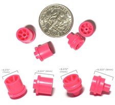 4 BTO Aurora AFX Magnatraction STYLE HO Slot Car Front Rear Wheel 8716 8719 PINK