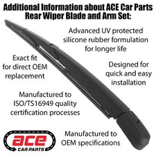 Vauxhall Astra K Mk7 Hatchback 2015-4/2020 Rear Wiper Arm & Blade 25 cm 10 Inch