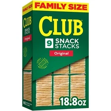 Club Snack Stacks Original Crackers, Lunch Snacks, 9 Count
