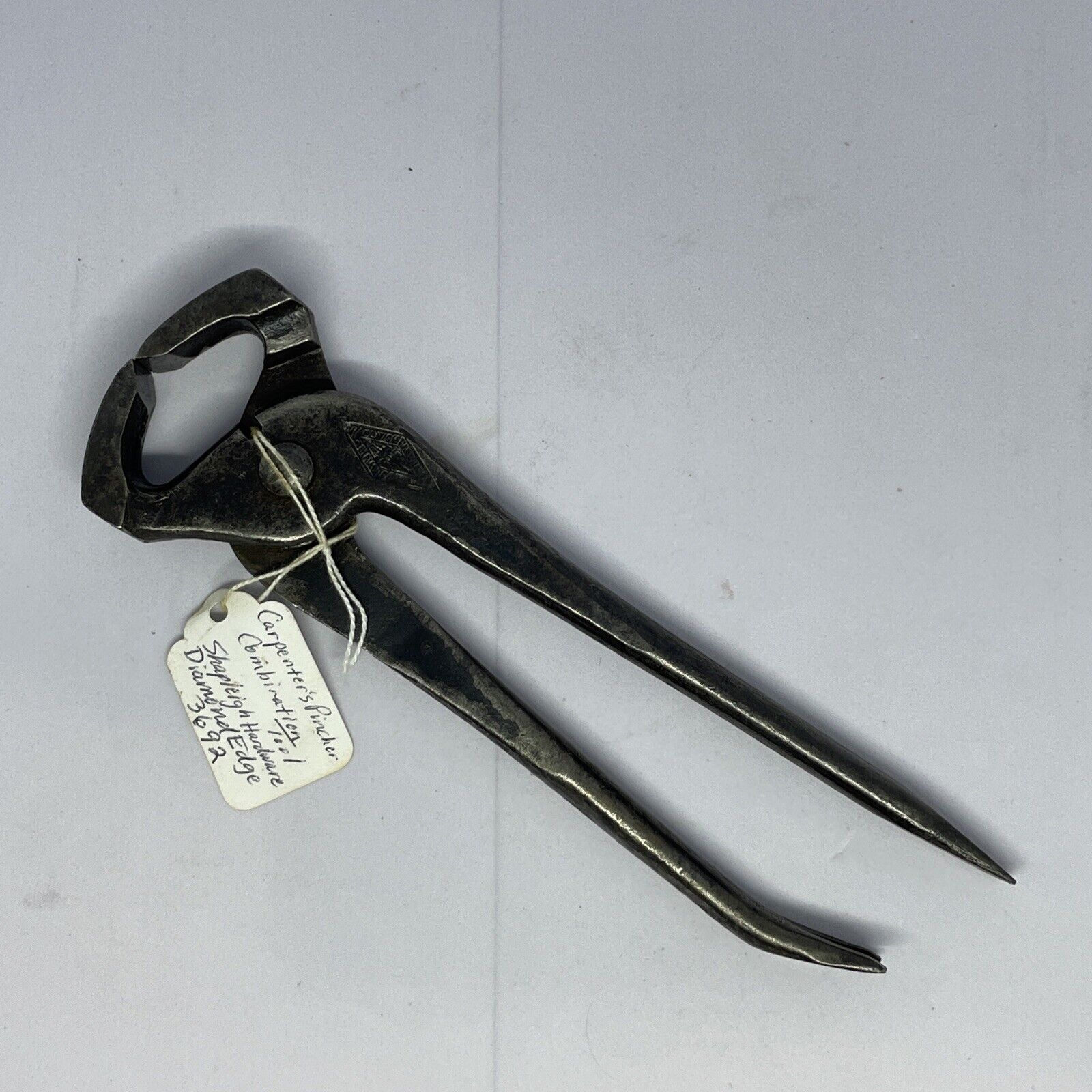 Shapleigh Hardware Carpenters Pincher Tool Diamond Edge w/Pry & Screwdriver Ends