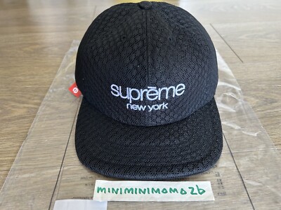 Supreme Classic Logo 6-Panel ブラック 18ss Supreme Logo Classic