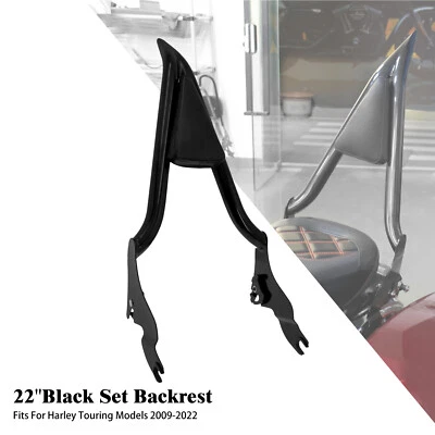 22" Schwarz Beifahrer Rückenlehne Sissy Bar Für Harley Street Road Glide 09-2025 - Bild 1 von 4