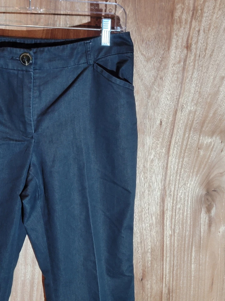 Pantalón chino pantology mujer talla 10p bootcut frente plano elástico azul oscuro Foto 3 de 4