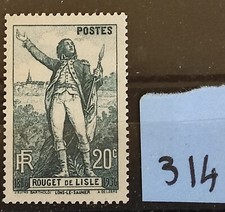 timbre france neuf**  année 1936 n° 314