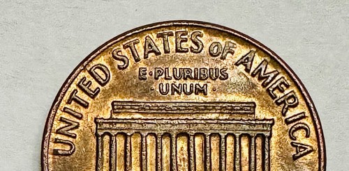 1972D Lincoln Memorial One Cent im Umlauf befindliche Fehlermünze - Bild 8 von 12