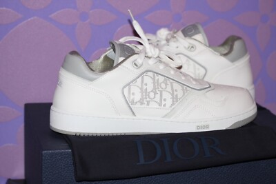 DIOR Oblique Sneakers B27 Low top Calf Perforated White/Grey 45 12