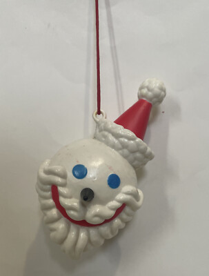 Vintage 90's Jack in the Box Santa Ball Christmas Ornament Jack
