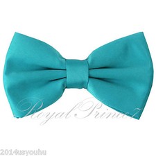 Classic New Turquoise Blue Men's Pre-tied Bowtie Bow tie wedding Party Prom