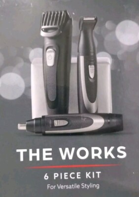 Remington -The Works - 6-teiliges Set für vielseitiges Styling bis zu 45 Minuten Laufzeit!