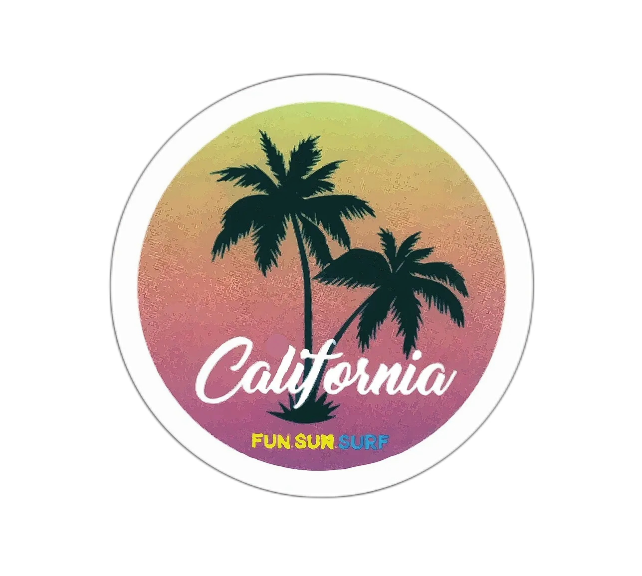 California State Sticker Decal - Vibrant Vinyl Decal for Cars & Laptops