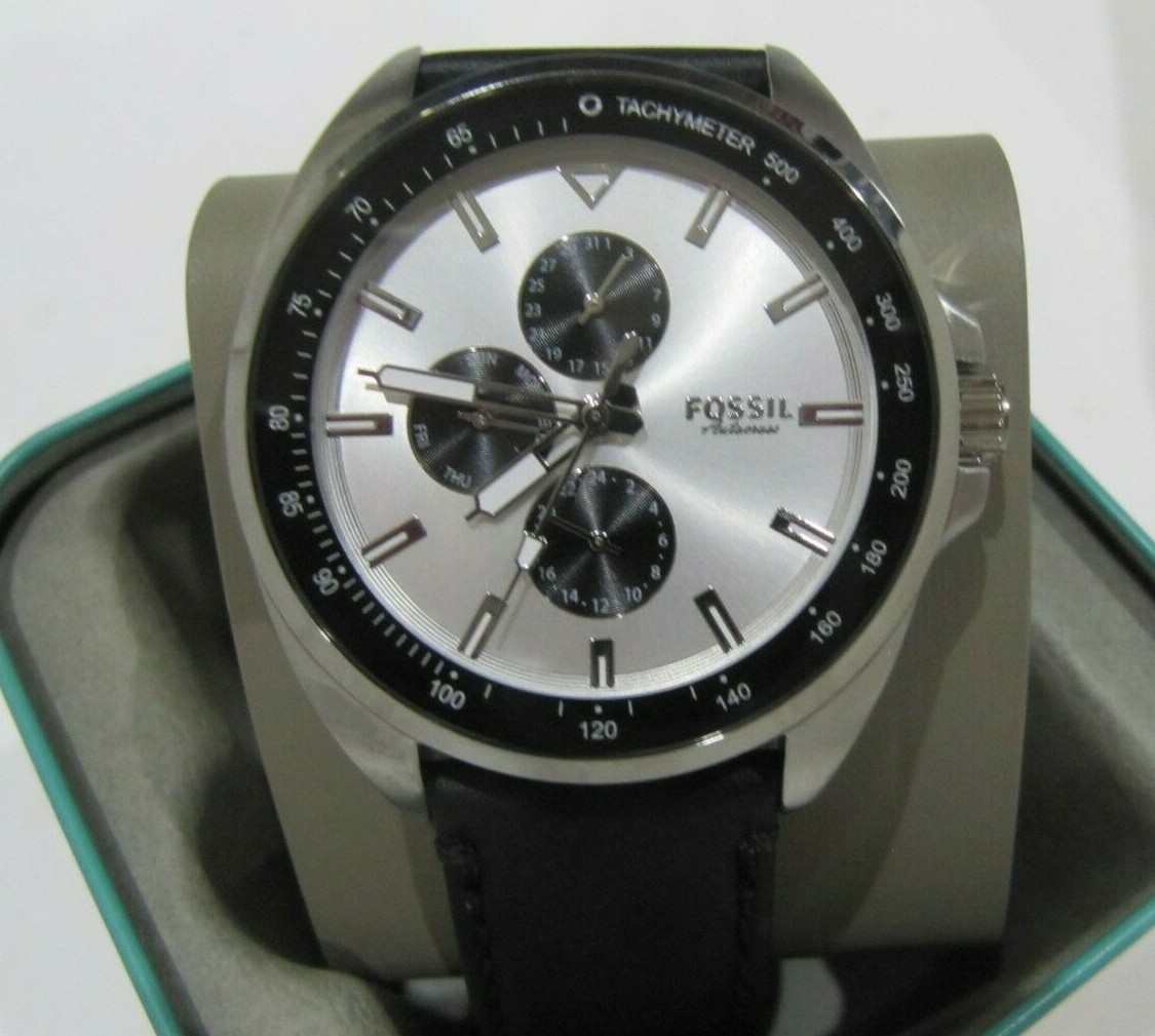 Autocross Multifunction Black Leather 
