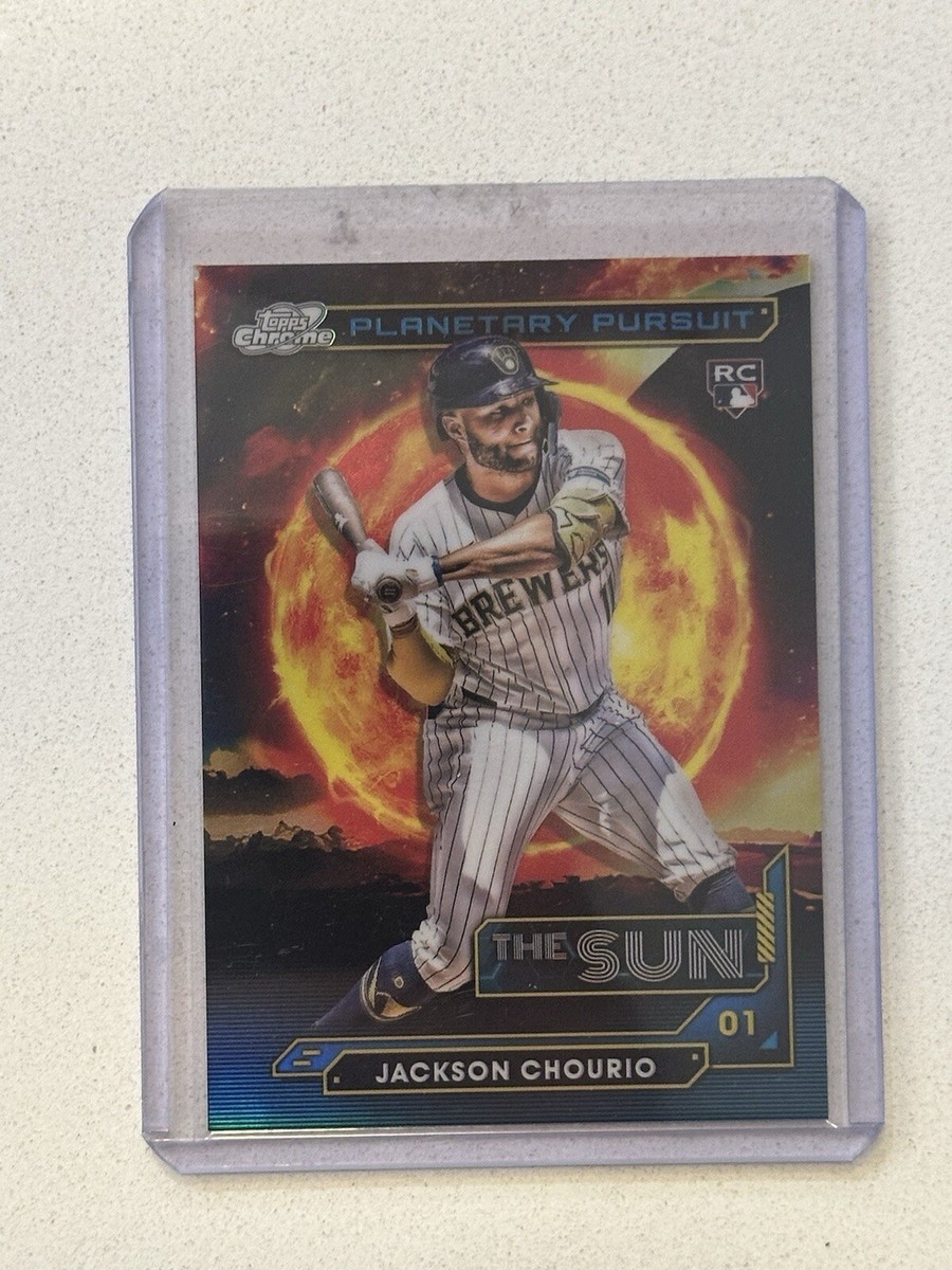 2024 Topps Cosmic Chrome Jackson Chourio Planetary Pursuit SSP RC 